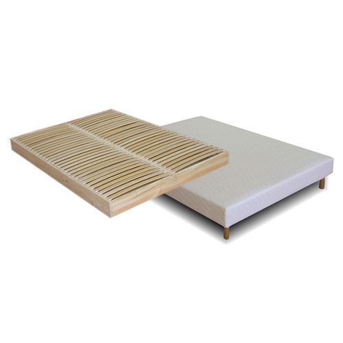 Sommier Tapissier À Lattes Multiplis Somlat 160x200