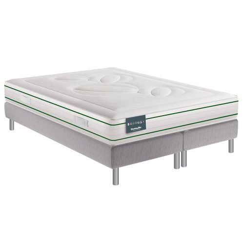 Ensemble dunlopillo genius latex naturel 160/2x80x200
