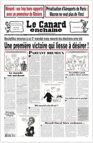 Le Canard Enchaîné 5132 : Une Première Victoire Qui Liesse À Désirer !