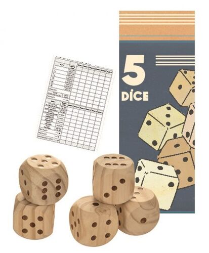 Jeu De Dés Géants En Bois
