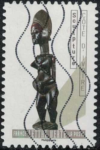 France 2019 Oblitéré Used Le Nu Dans L'art Sculpture Côte D'ivoire Y&t Fr 1706