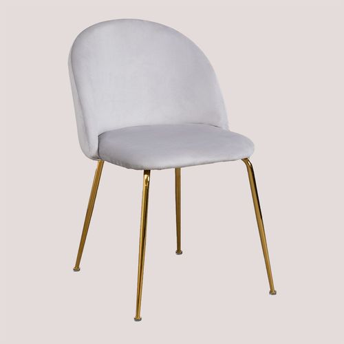 Lot De 2 Chaises En Velours Kana Design Doré