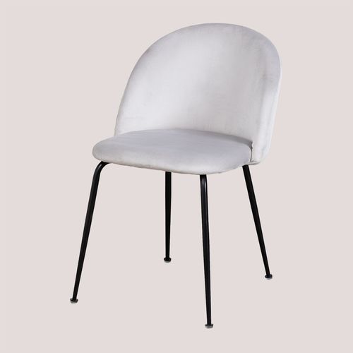 Lot De 2 Chaises En Velours Kana Design Noir