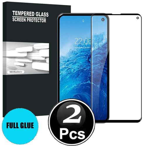 Samsung Galaxy S10e Vitre protection d'ecran en verre trempé incassable protection integrale Full 3D Tempered Glass FULL GLUE - [X2-Noir]