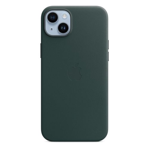Apple - Coque De Protection Pour Téléphone Portable - Compatibilité Avec Magsafe - Cuir - Vert Forêt - Pour Iphone 14 Plus