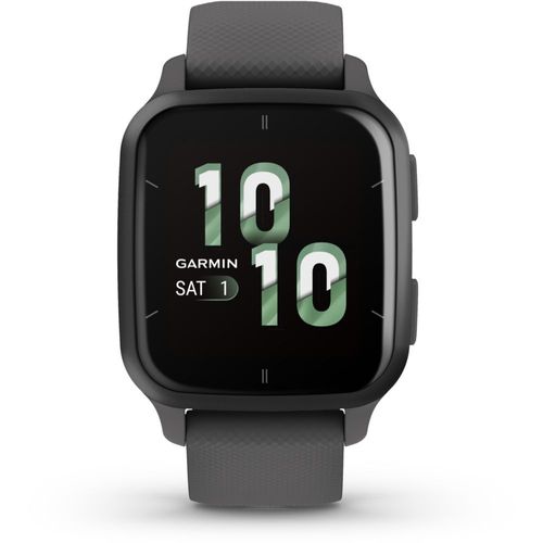 Garmin Venu Sq 2 - 40 mm - gris ombré - montre intelligente avec bracelet - silicone - gris ombré - taille du poignet : 125-190 mm - affichage 1.41" - Bluetooth, ANT+ - 38 g