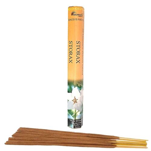 20 Bâtonnets d'encens aromatika senteur storax
