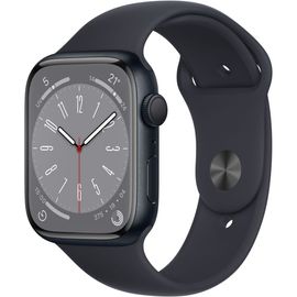 Apple Watch Series 8 (GPS) - Boîtier 45 mm Aluminium Minuit avec Bracelet Sport Minuit