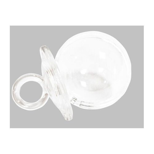 3 CONTENANTS À DRAGÉES TÉTINE TRANSPARENT