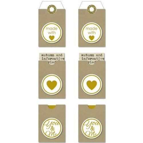 Comment Indiquer Au Destinataire Du Cadeau Que Vous En Êtes L'auteur ? Avec Ces Étiquettes Kraft À Cadeau, Laissez-Lui Votre Nom Et