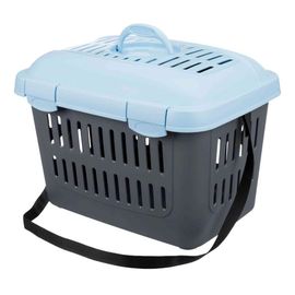 Box De Transport Midi-Capri - Xs: 44 X 33 X 32 Cm, Gris Foncé/Bleu Clair