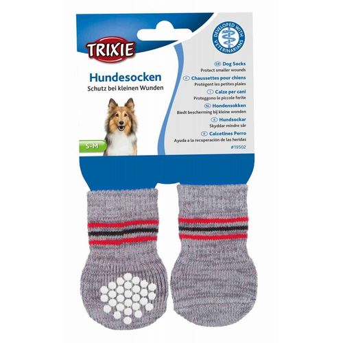 Chaussettes Pour Chien, Anti-Dérapant - L-Xl, 2 Pcs, Gris