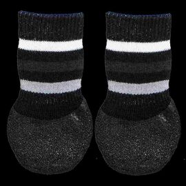 Chaussettes Pour Chiens, Anti-Dérapant - S-M, 2 Pcs, Noir