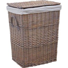 Panier à linge en osier doublé