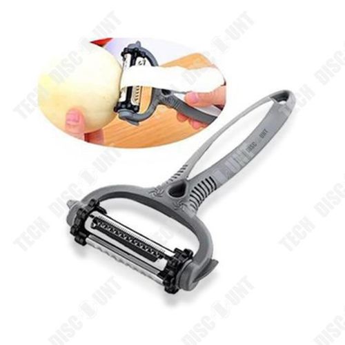 Td® Couteau À Éplucher Multifonctionnel Créatif Melon Et Éplucher Les Fruits Couteau À Fruits Râpe Gadget De Cuisine Éplucheur Porta