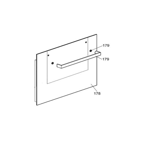 Vitre extérieure (repère 178) 595x468 mm Four cuisinière (42831371 CANDY)