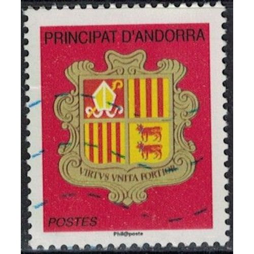 Andorre 2010 Oblitéré Used Blason Rouge Coat Of Arms Y&t Ad-Fr 701