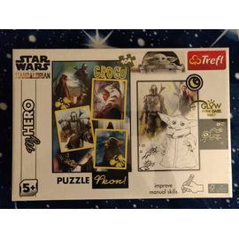 Trefl Puzzle Neon Star Wars The Mandalorian Grogu My Hero