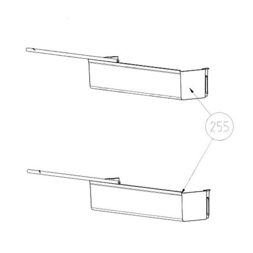 Balconnet de porte 430x110x90 mm Réfrigérateur congélateur (5928630700 BEKO)