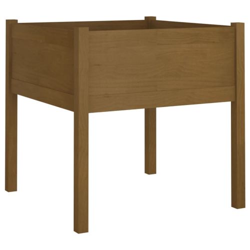 Vidaxl Jardinière D'extérieur Marron Miel 70x70x70 Cm Pin Massif