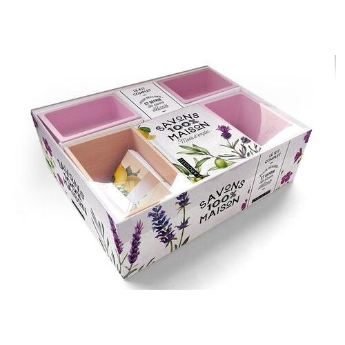 Savons 100% Maison - Coffret Avec 1 Moule En Bois, 2 Petits Moules Et Un Livret De 48 Pages