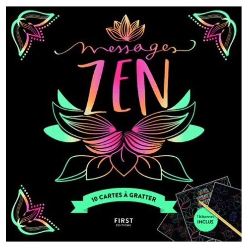 Messages Zen - 10 Cartes À Gratter - Avec Un Bâtonnet
