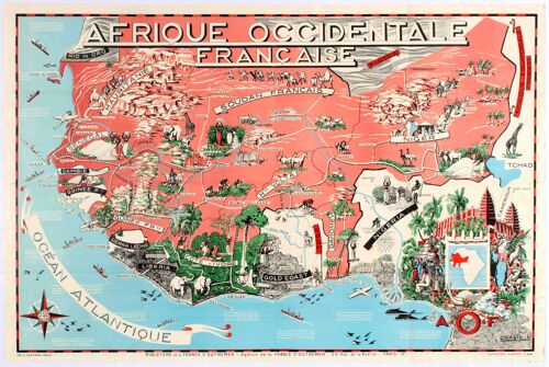 Affiche Afrique Occidentale Française