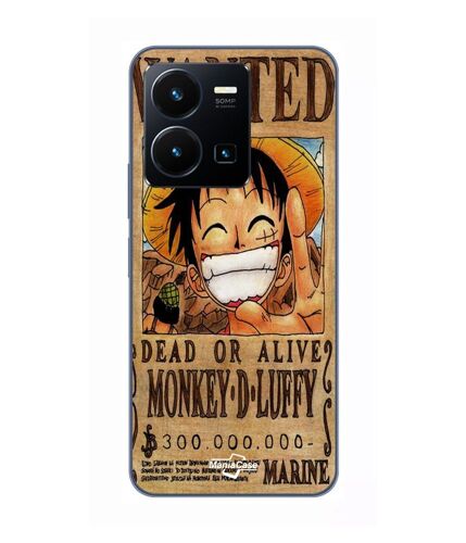 Coque Pour Vivo Y35 4g One Piece Wanted Poster Monkey D. Luffy