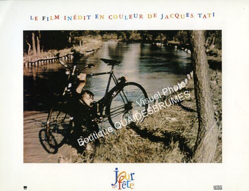 Jour De Fête : Photo D'exploitation Cinématographique - Format 22x28,5 Cm - De Et Avec Jacques Tati, Guy Decomble, Paul Frankeur, Santa Relli, Maine Vallée - 1949 Réédition 1995