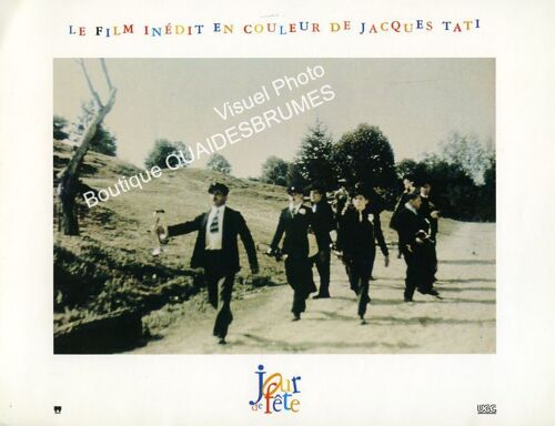 Jour De Fête : Photo D'exploitation Cinématographique - Format 22x28,5 Cm - De Et Avec Jacques Tati, Guy Decomble, Paul Frankeur, Santa Relli, Maine Vallée - 1949 Réédition 1995