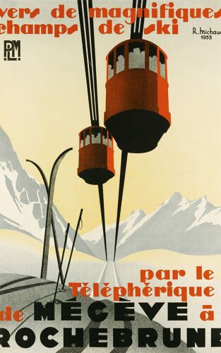 Affiche Mégève Rochebrune
