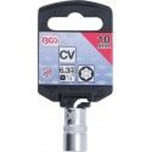 Douille profil ondul? super lock 6.3 mm 1/4" taille 10 mm tournevis cl? cliquet BGS TECHNIC