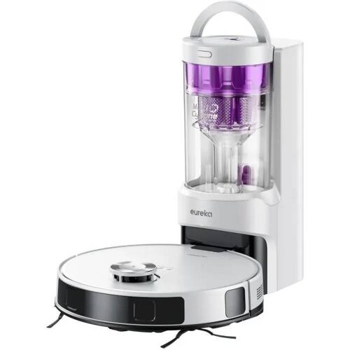 EUREKA E20 Plus - Aspirateur Robot avec Station de Vidange Automatique - 8000 Pa - Anti Enchevêtrement - Évitement d'Obstacles 3D