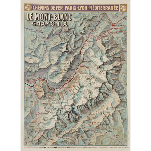 Affiche Le Mont-Blanc Chamonix