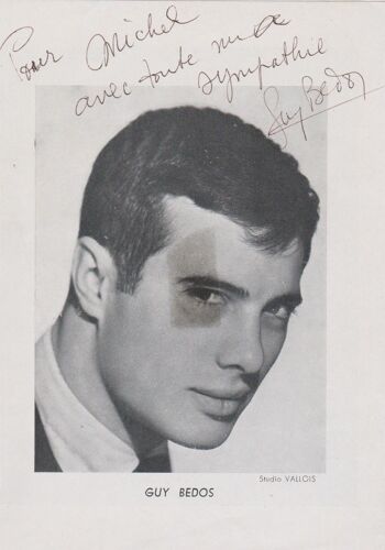 Photo De Programme Dédicacée Par Guy Bedos