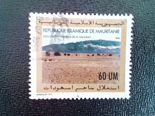 Timbre Mauritanie Yt 669 Site Du Mont Haoudat 1993