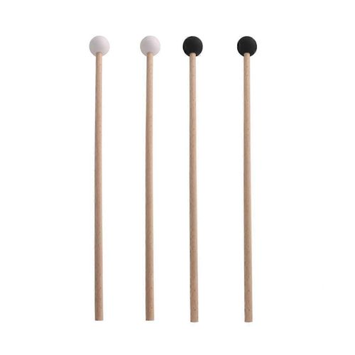 2 Paires De Baguettes En Caoutchouc Percussion Instrument Pièces Xylophone/Marimba Maillets Marteau -3 Caoutchouc