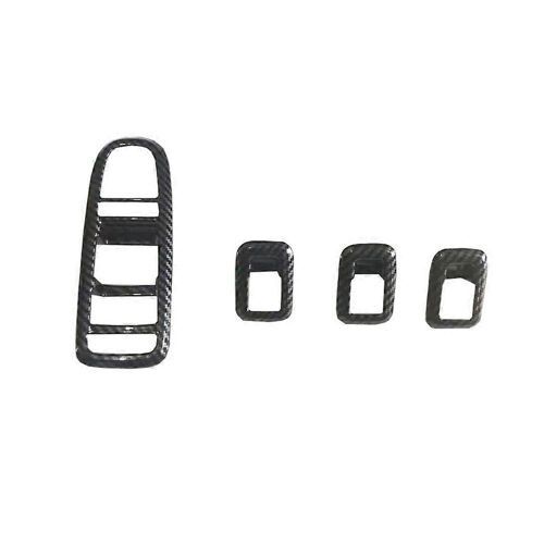 Patch De Bouton D'interrupteur De Texture Abs Adapté Pour 2022 Scelle Lève-Personne En Fibre De Carbone Panneau D'interrupteur De Porte Accoudoir