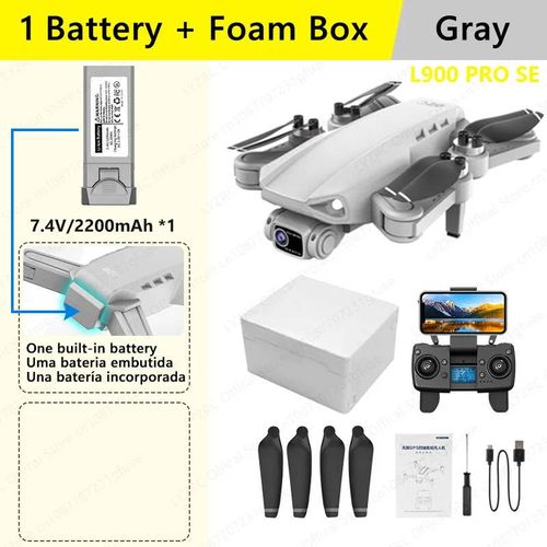 Lyzrc Officiel L900 Pro Se Moteur Sans Balais Gps 4k Drone Professionnel 5g Wifi Hélicoptère De Photographie Aérienne Pliable Quadrirotor-Se Gray 1batt Fb-