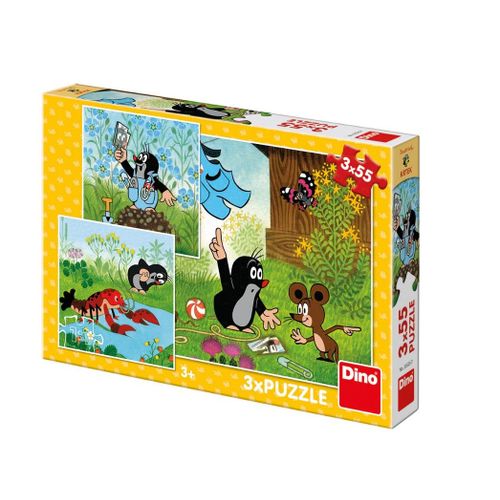 Puzzle 55 Pièces 3 Puzzles - La Petite Taupe