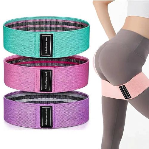 Bande De Résistance De Yoga Squat,Cercle De Hanche En Coton,Cercle De Hanche Accroupi Profond,Bande Élastique De Rallye-3 Colors-