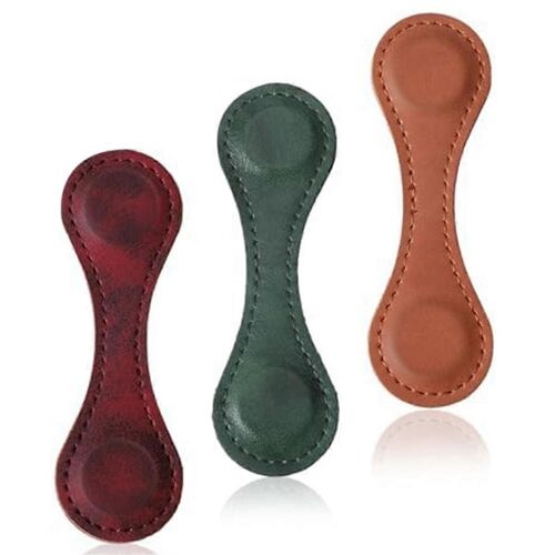 Marque-Pages Magnétiques, Marque-Page En Simili Cuir Marque-Page Vintage Marque-Page Magnétique Recto-Verso En Cuir Page Clip Boucles