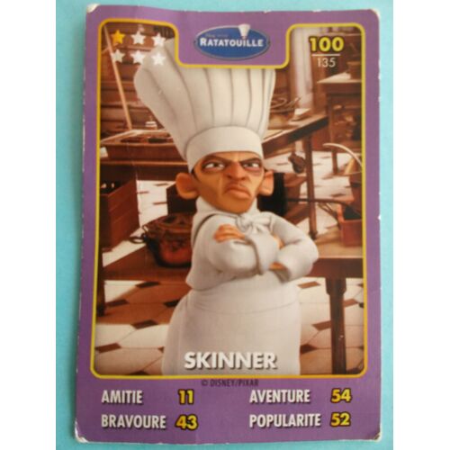 Carte "Héros Disney Pixar" Ratatouille : Skinner N°100 / 135