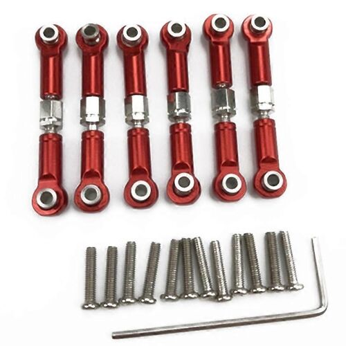 6 Pcs Réglable En Métal Tringlerie Tirer La Tige Avant/Arrière Servo Lien Pour A949 A959 A969 A979 K929 Rc Car U