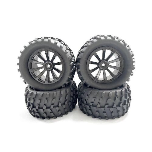 4pcs 82mm Pneu 12mm Hexagonal Pour H16 16207 16208 162010 Hbx 16889 Sg1601 Scy 16101 1/16 Rc Voiture Mise À Niveau P
