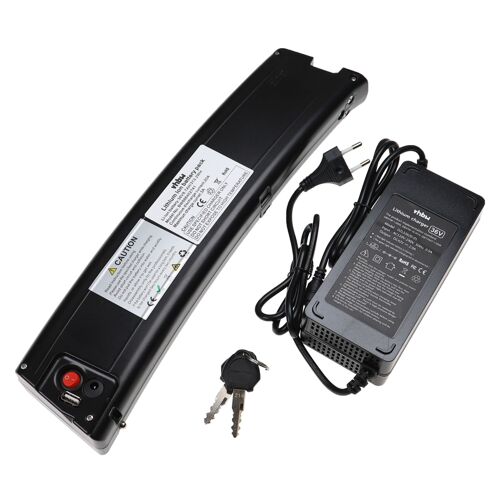 Vhbw Batterie Compatible Avec Nakamura E-Flex 100 Vélo Électrique (8,7ah, 36v, Li-Ion, Noir) + Chargeur