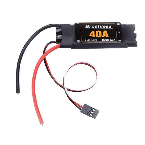 2-4s 40a Brushless Esc Drone Avions Pièces Contrôleur De Vitesse Moteur Pour Rc Fpv Quadricoptère Hélicoptère (Court)-Générique