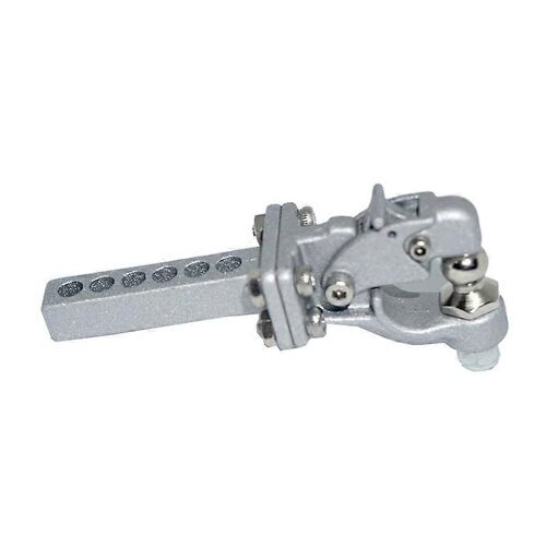 Crochet de remorque d'attelage en métal pour 1 :10 Scx10 90046 90047 Trx4 Rc Crawler Car (Argent)