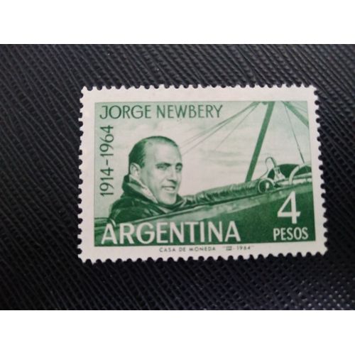 Timbre Argentine Yt 684 50 Ans De Mort Jorge Newbery (1875-1914) 1964 ( 141207 )