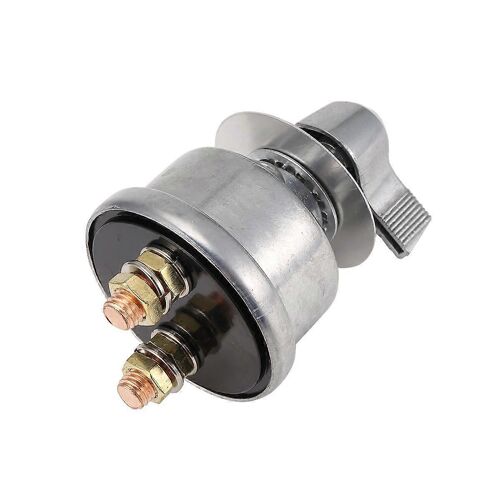 Sectionneur De Batterie Maître, Jeu De Câbles De Batterie 4 Awg 1ft, Coupure De Batterie À Courant Élevé Pour Vr, Bateau, Vtt Argent
